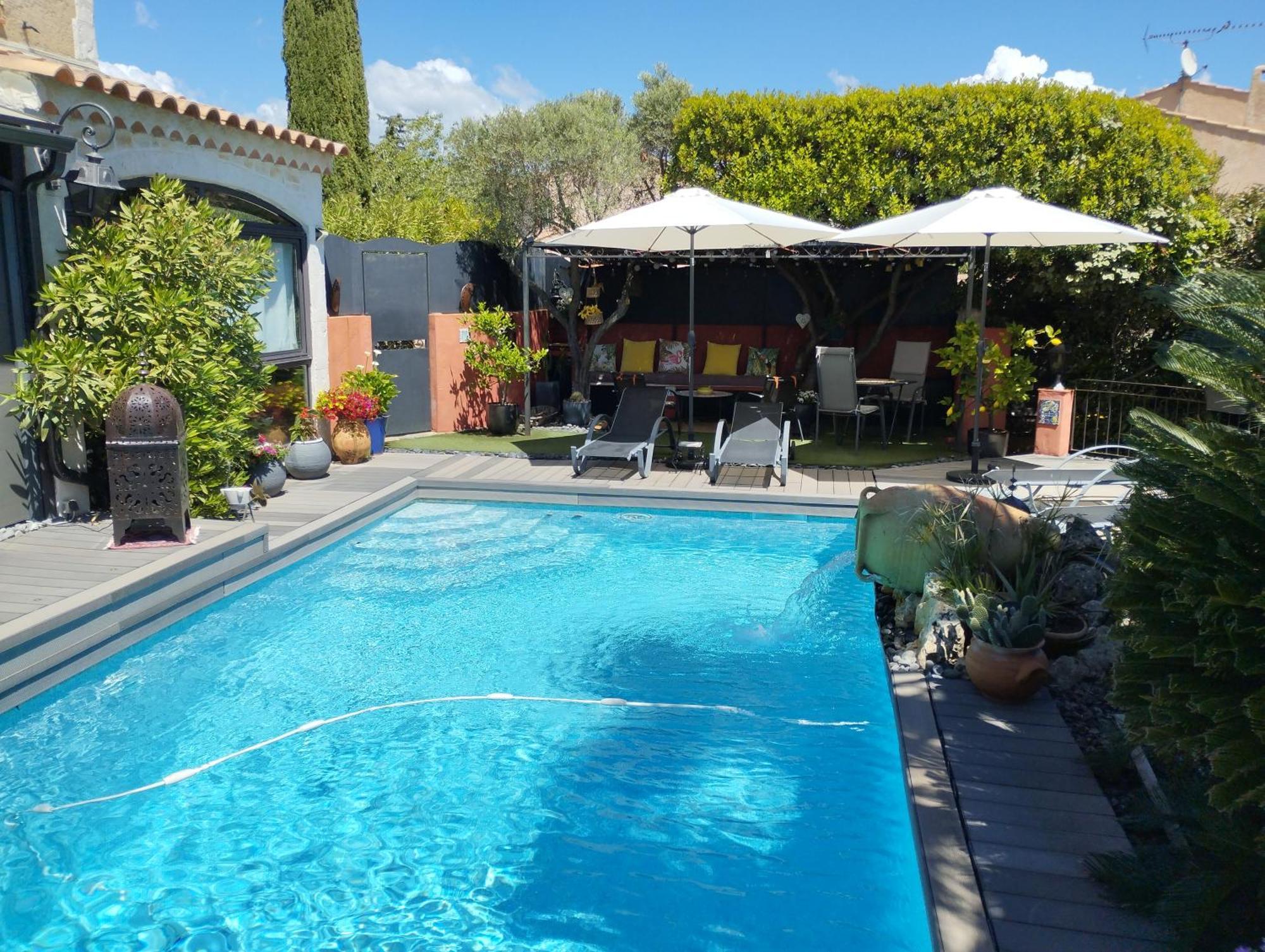 Les Arbousiers Villa La Cadiere-d'Azur Luaran gambar